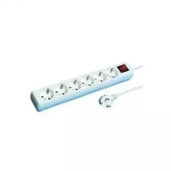 Proteção contra sobretensão REV 512360555 Branco 6 tomadas AC 250 V 1,4 m