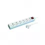 Proteção contra sobretensão REV 512360555 Branco 6 tomadas AC 250 V 1,4 m