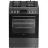 Placa de gás com forno elétrico para encastrar BEKO FBM62330GADSN 60 cm, cinzento, classe de eficiência energética A