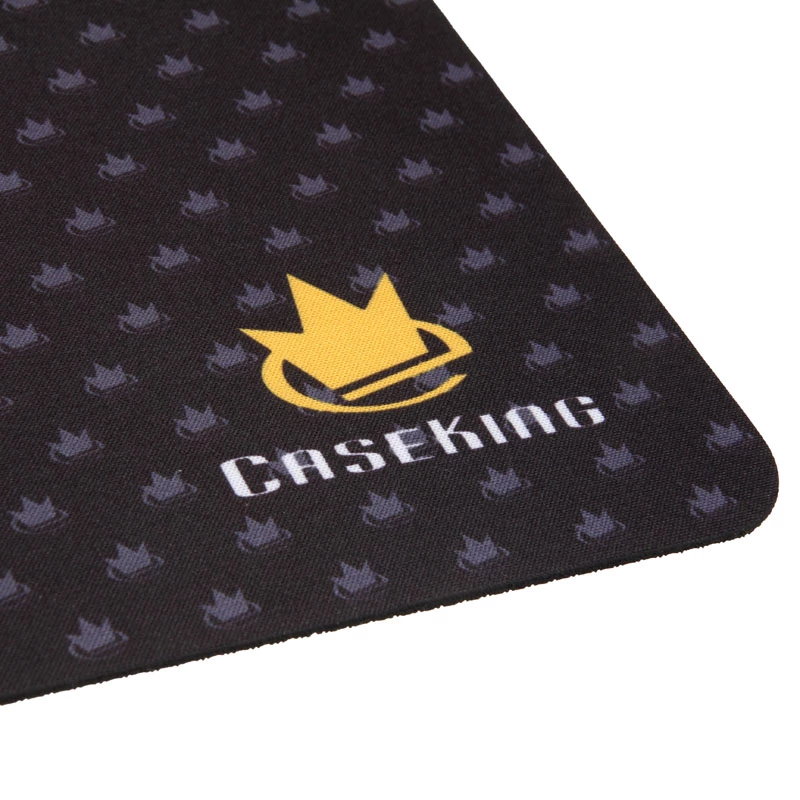 Tapete de rato Caseking com coroa Rev.2 — azul/preto (GAMA-746)