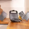 Cecotec Máquina de sandes | Rock’nToast 4in1 | 1000 W | Número de placas 4 | Preto