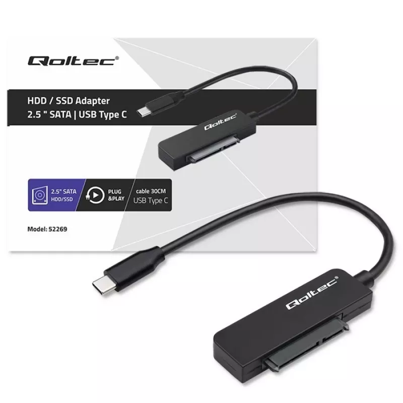 Adaptador SATA QOLTEC 52269 para unidade de 2,5
