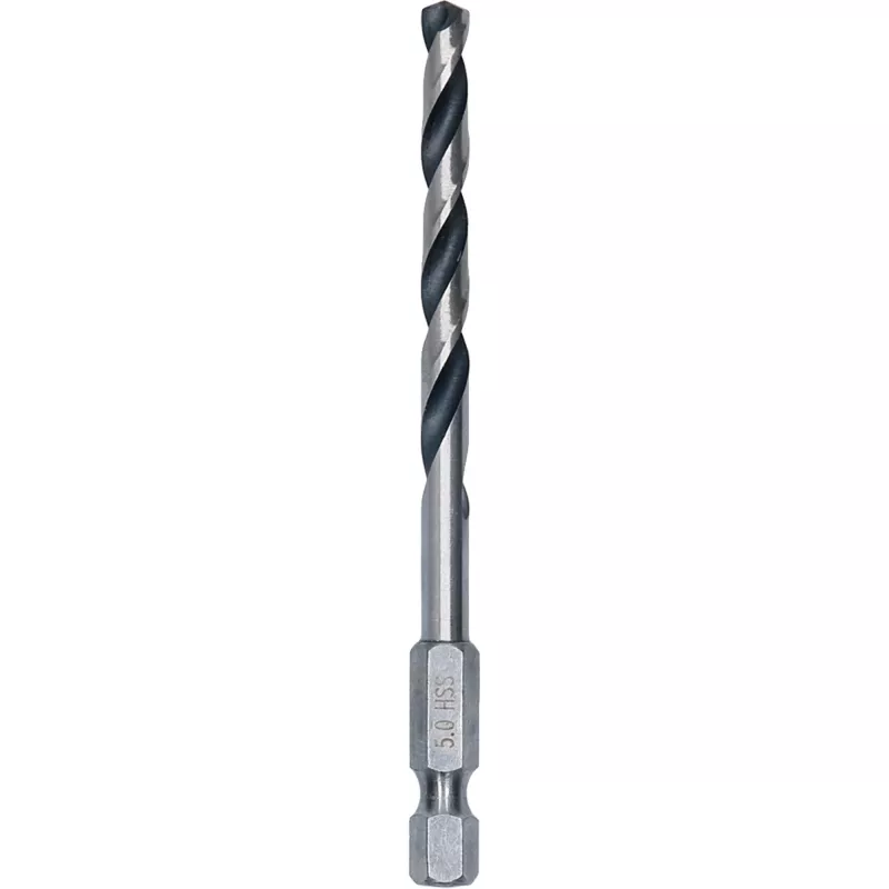 Bosch PointTeQ Hex broca helicoidal HSS, 5 mm