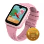 Smartwatch Garett Kids Vibe Ai 4G rosa com localização GPS e design à prova de água