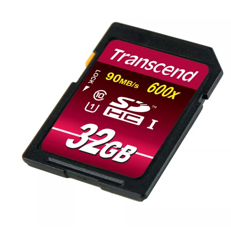 Memória flash Transcend 32 GB SDHC UHS-I 600x TS32GSDHC10U1