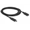 Cabo USB DeLOCK 85534 USB 3.2 Gen 1 1,5 m USB C preto