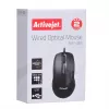 Rato Activejet AMY-083 com fios USB (ótico; 1000 DPI; preto)