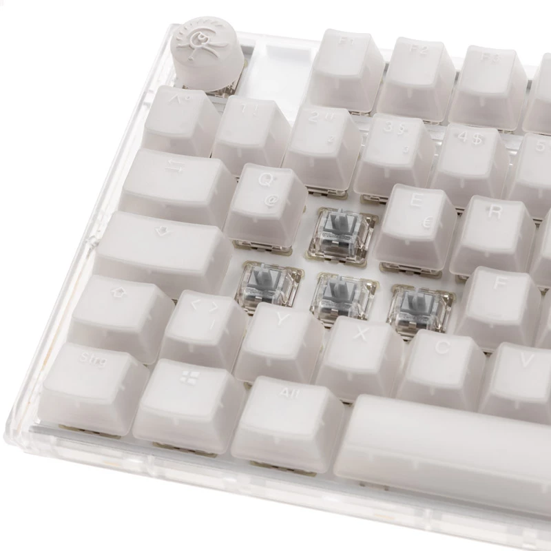 Teclado Ducky One 3 RGB Gaming USB QWERTY inglês dos EUA branco