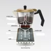 Cafeteira moka de alumínio Maestro MR-1657-3-BEIGE – cafeteira expresso para 3 chávenas, bege