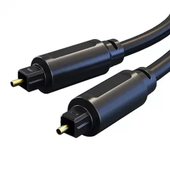 Cabo de áudio ótico CABLETIME CA914630, áudio digital Toslink‑Toslink, 2 m de comprimento