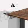 Secretária com ajuste elétrico de altura Ergo Office, altura máx. 1160 mm, máx. - 80 kg, sem tampo para trabalho sentado/de pé, preto, ER-400 B