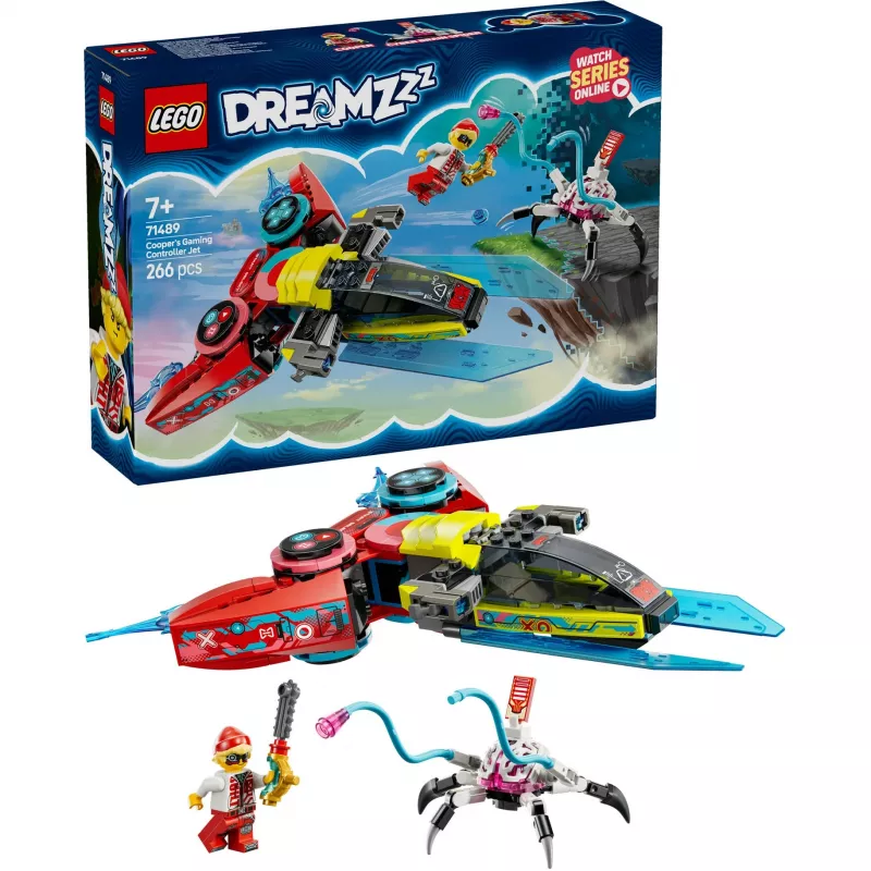 Lego 71489 DREAMZzz Comando de videojogos voador do Cooper, brinquedo de construção