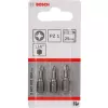 Bits de aparafusar Bosch Extra Hard 3 unid. PZ 2 25 mm