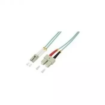 Logilink - Cabo de ligação - LC multimodo (macho) - SC multimodo (macho) - 5 m - fibra ótica - 50/125 micrómetros - OM3 - sem halogéneos - água-marinha (1P3LS05)