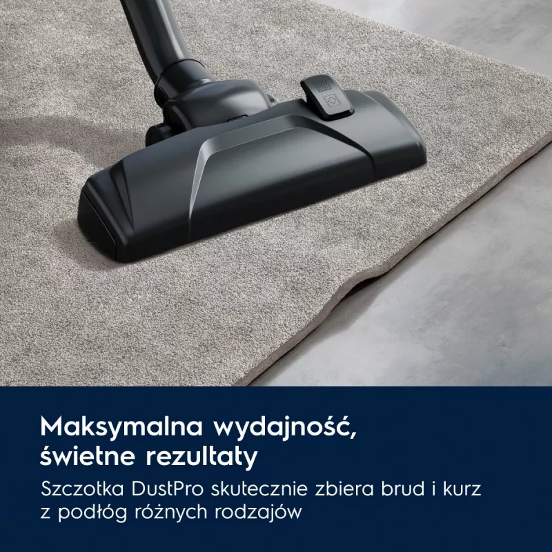 Aspirador com depósito Electrolux EB31C1DB 750 W, saco de 3 litros, filtro HEPA, tubo telescópico em aço