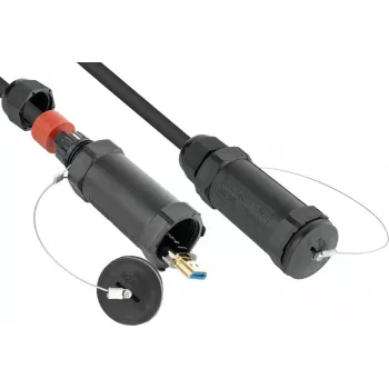 AOC Hybrid High-Speed HDMI 2.0b, reforçado com aço, 4K @60Hz, 18 GBit/s, preto, 50m, PYTHON Series (AOC-HP2050)
