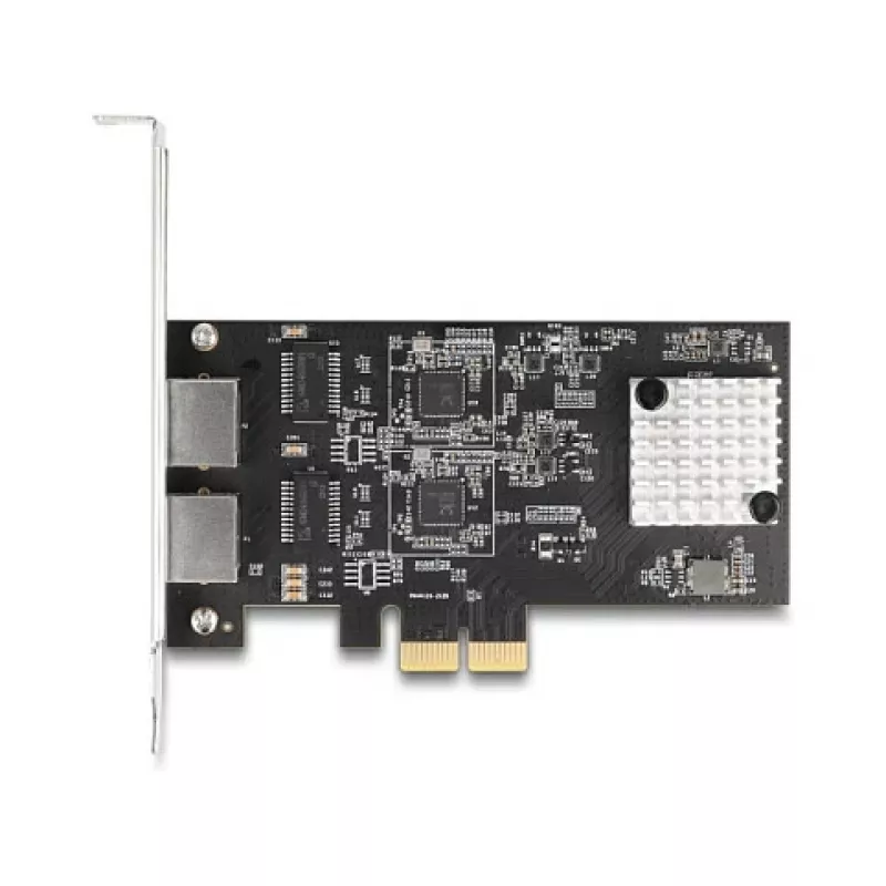 Placa de rede DeLOCK 81261 PCI Express x2, 2 x RJ45 5 Gigabit LAN