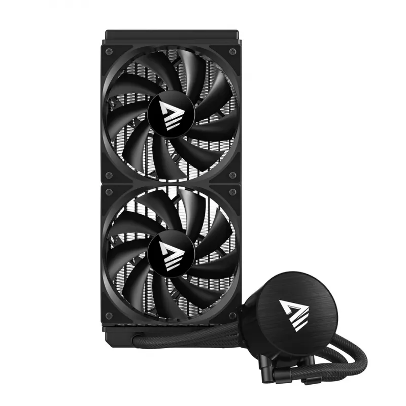 Kit de refrigeração líquida SAVIO NOX 240 mm – radiador de 240 mm, 2 ventoinhas de 120 mm, radiador de alumínio, base de cobre, compatível com LGA 2011/2011-v3/2066/1200/115x/775