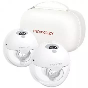 Bomba tira-leite dupla Momcozy M5 cinzento, 160 ml
