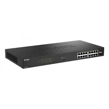 D-Link DGS-1018P/E Switch não gerido Gigabit PoE+ de 18 portas