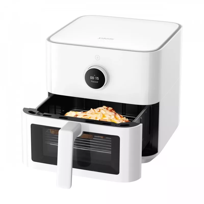 Fritadeira de ar quente Xiaomi BHR8238EU 5,5 L 1600 W, Touch-OLED, controlo Wi‑Fi/smartphone, branca