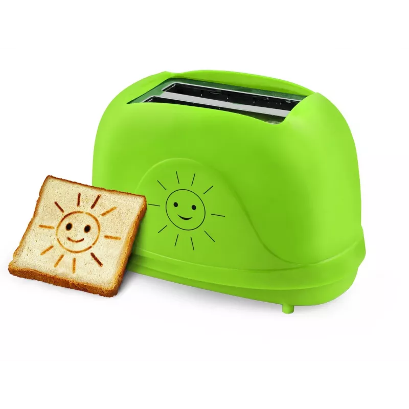 Torradeira elétrica de mesa ESPERANZA EKT003, 2 fatias, 750 W, 7 níveis de tostagem, função de descongelação, gaveta de migalhas removível, verde