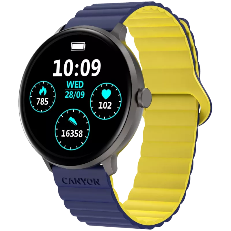 Canyon SW-69 - Jacky - Smartwatch - BT - cor. ecrã LTPS 1.3 - à prova de água. IP68 - 25 desportos