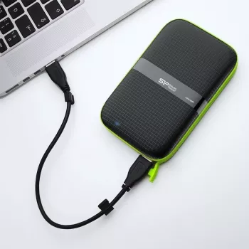 SILICON POWER Armor A60 - disco rígido - 4TB - externo (portátil) - 2.5 (6,4 cm) - USB3.0 - preto (SP040TBPHDA60S3K)