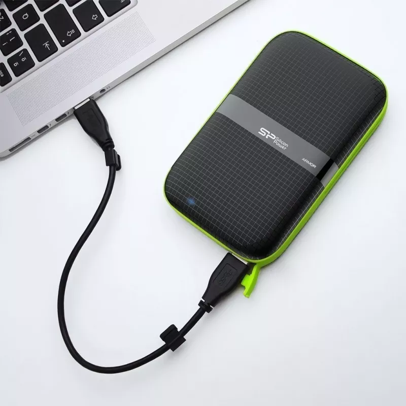 SILICON POWER Armor A60 - disco rígido - 4TB - externo (portátil) - 2.5 (6,4 cm) - USB3.0 - preto (SP040TBPHDA60S3K)