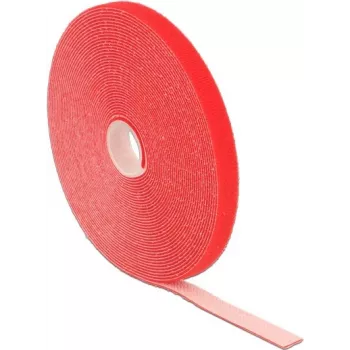Fecho de velcro DeLOCK 18720 vermelho 13 mm 10 m