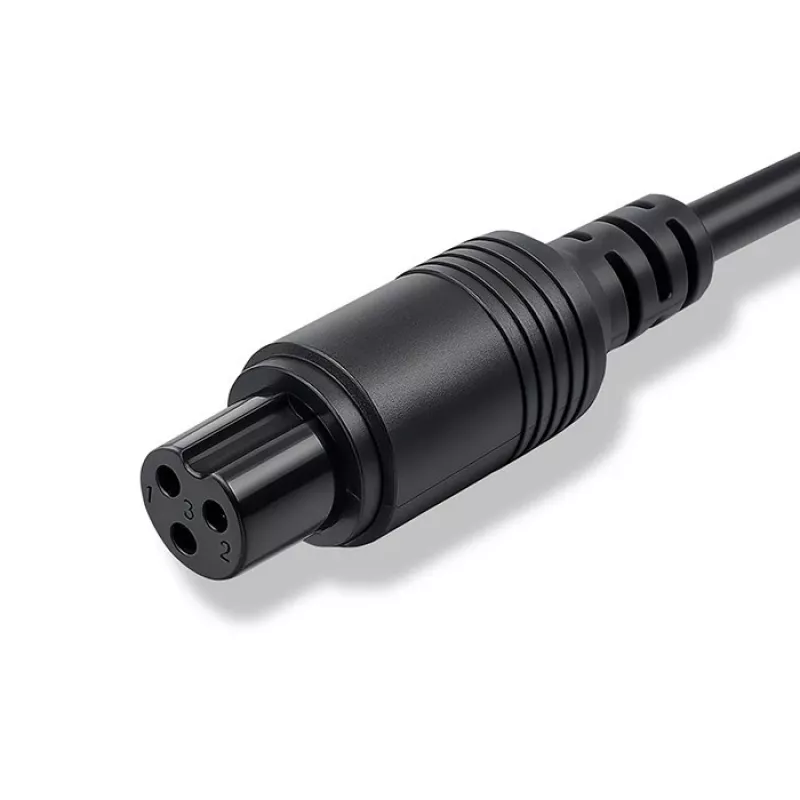 Carregador para bicicleta elétrica QOLTEC 36V–42V 2A com ficha GX12 de 3 pinos
