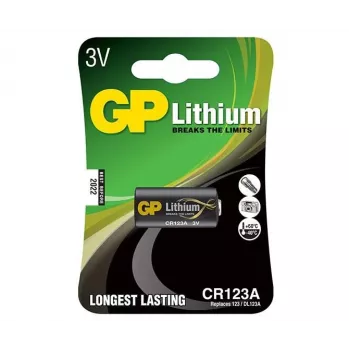 Pilha descartável GP Batteries lítio CR123A