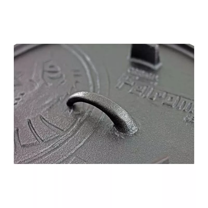 Petromax Panela de fogo ft9 com pés, 8,5 L, quadrada, ferro fundido, preto