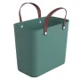 Saco rotho Albula verde 25 L plástico reciclado, 340×235×400 mm, carga máx. 40 kg