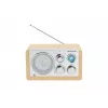 Rádio pessoal Denver TR-63LW analógico bambu, prateado