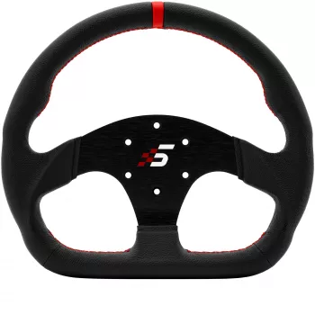 Volante Simagic P-325D 325 mm, aro em pele, para sistemas Direct-Drive, sem cubo