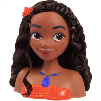 Disney Princess - Vaiana Cabeça de estilo, cabeça de maquilhagem e penteado