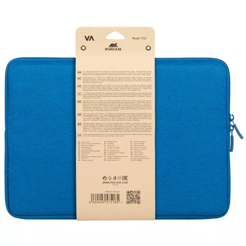 Capa para portátil Suzuka Eco 13.3-14/7703 Azure Rivacase