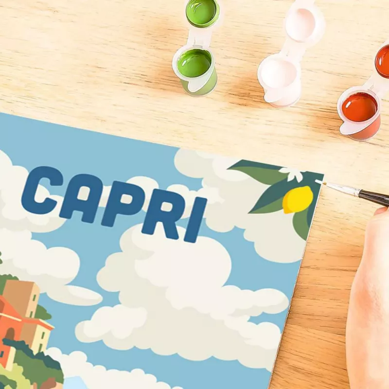 Conjunto de pintura Ravensburger CreArt Capri – conjunto de pintura em tela da Ravensburger