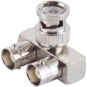 ShiverPeaks 98820-1 Adaptador BNC, 1 ficha BNC para 2 tomadas BNC