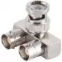 ShiverPeaks 98820-1 Adaptador BNC, 1 ficha BNC para 2 tomadas BNC