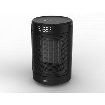 Termoventilador cerâmico Mill FH1500 preto 1500 W para espaços até 22 m², preto