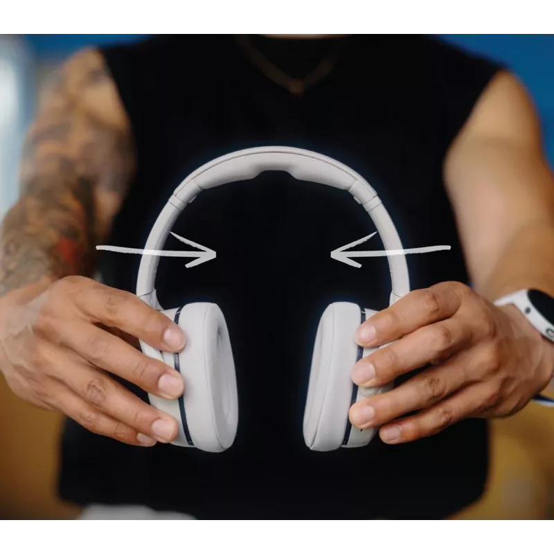 Auscultadores Skullcandy Crusher 540 Active over-ear, cinzento Concrete