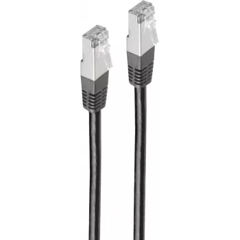 Cabo de rede ShiverPeaks BS75711-HS preto 1 m Cat6 S/FTP