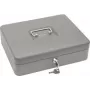 Caixa de dinheiro WEDO Standard Plus 30×24×9 cm com molas para notas (fecho metálico, compartimento de moedas removível)