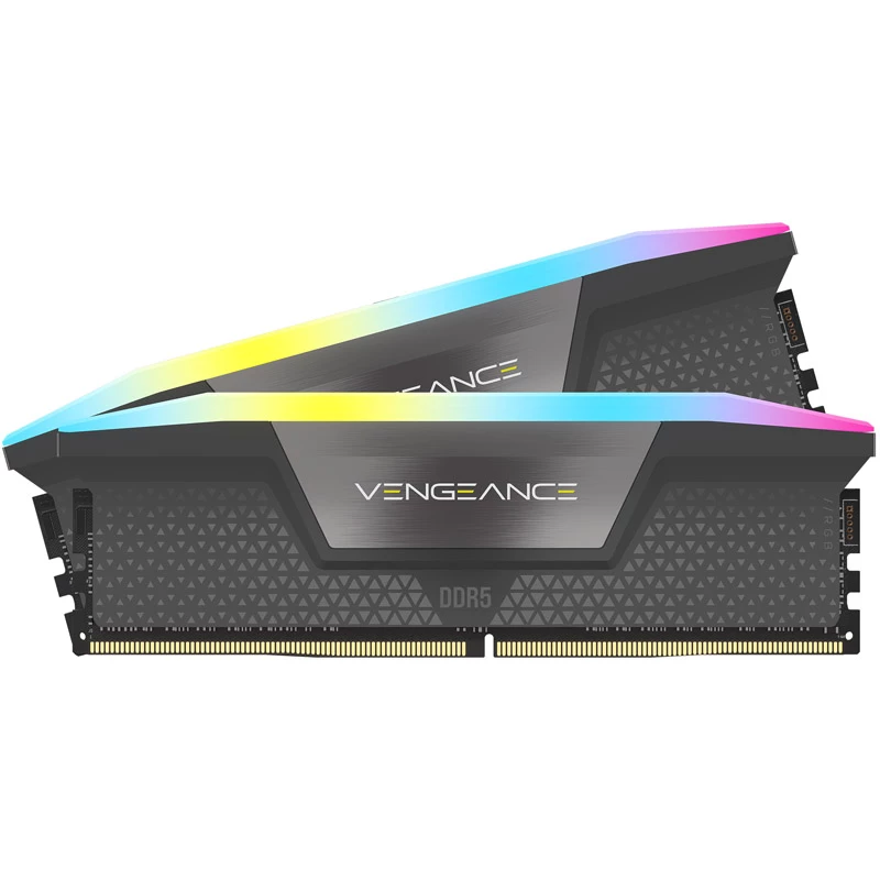 DIMM 64 GB DDR5-5600 (2x 32 GB) Dual-Kit, memória preta, CMH64GX5M2B5600Z40K, Vengeance RGB, INTEL XMP, AMD EXPO