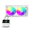 Refrigeração líquida para CPU Gamemax | GLACIER 240 LCD WH | Intel, AMD