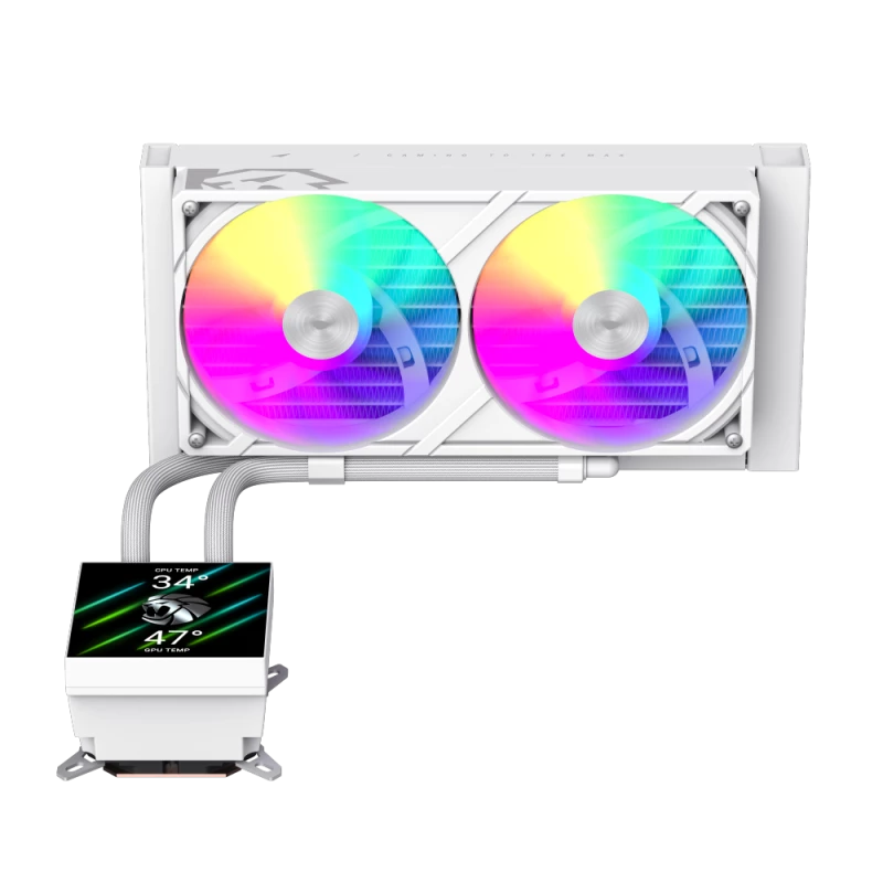 Refrigeração líquida para CPU Gamemax | GLACIER 240 LCD WH | Intel, AMD