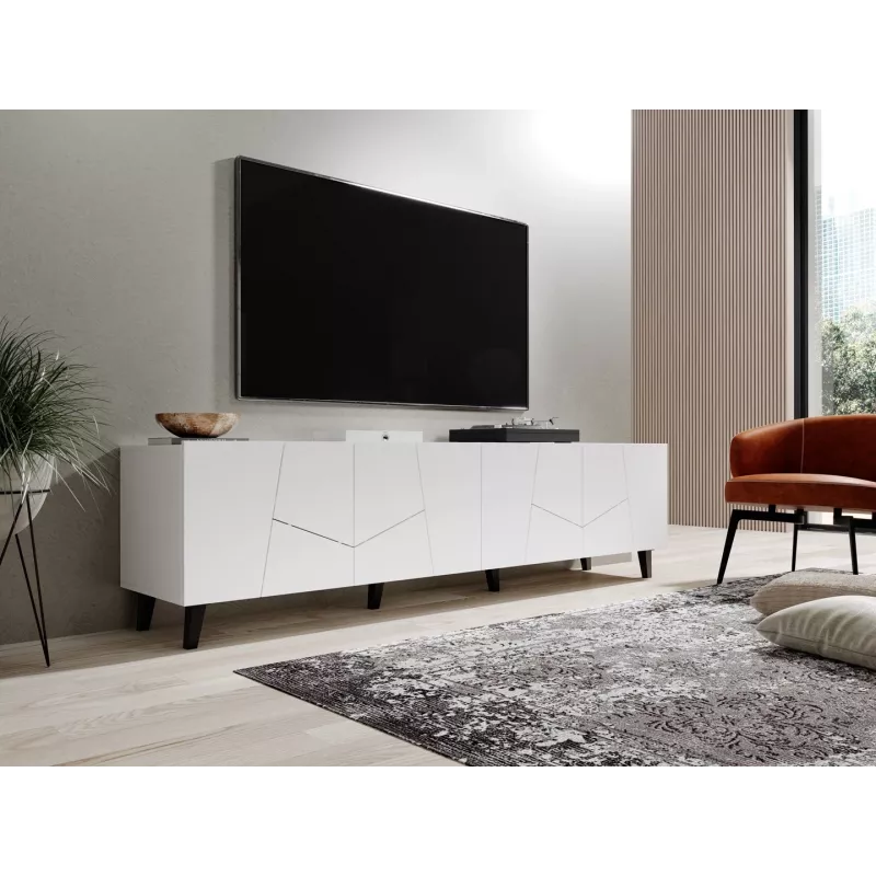 Móvel RTV ETNA 200x42x52 branco mate
