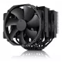 Dissipador de CPU Noctua NH-D15 Chromax Pure preto com duas ventoinhas de 140 mm
